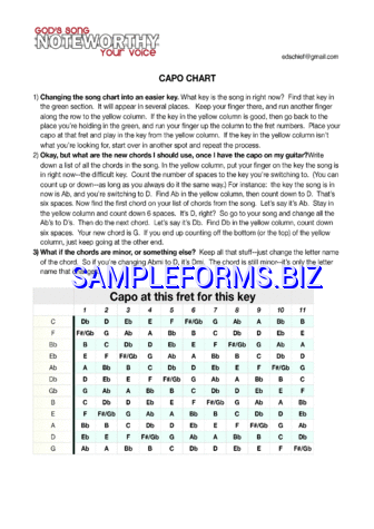 Capo Chart 2 pdf free